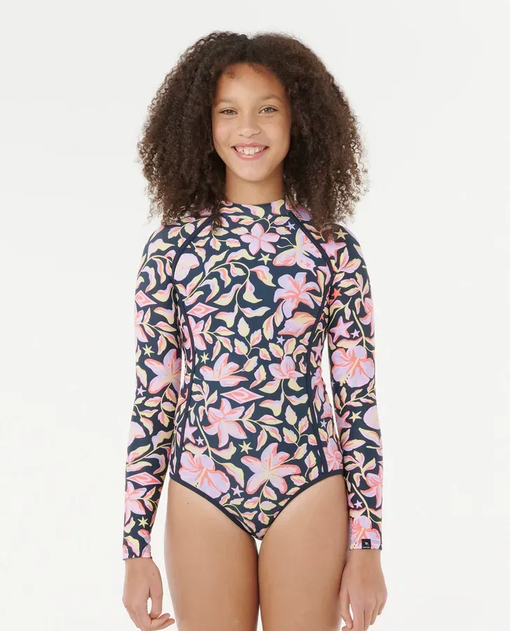 Sunset Skies Long Sleeve Surf Suit Swimsuit - Girls (8-16 years)