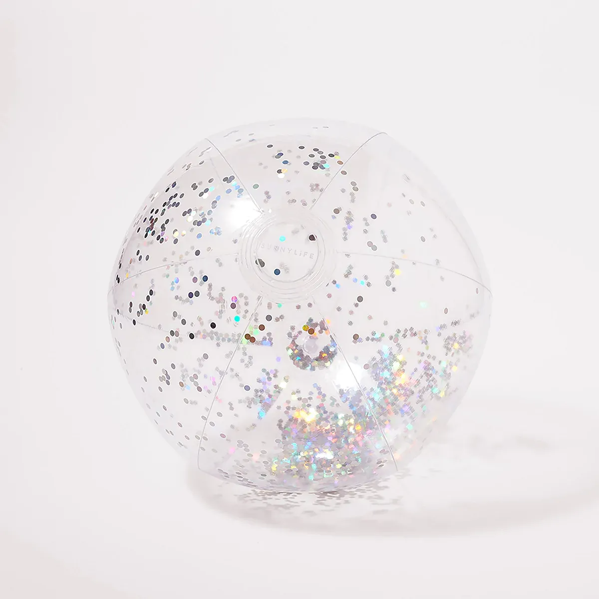 Inflatable Beach Ball, Color: Cotton Candy Glitter