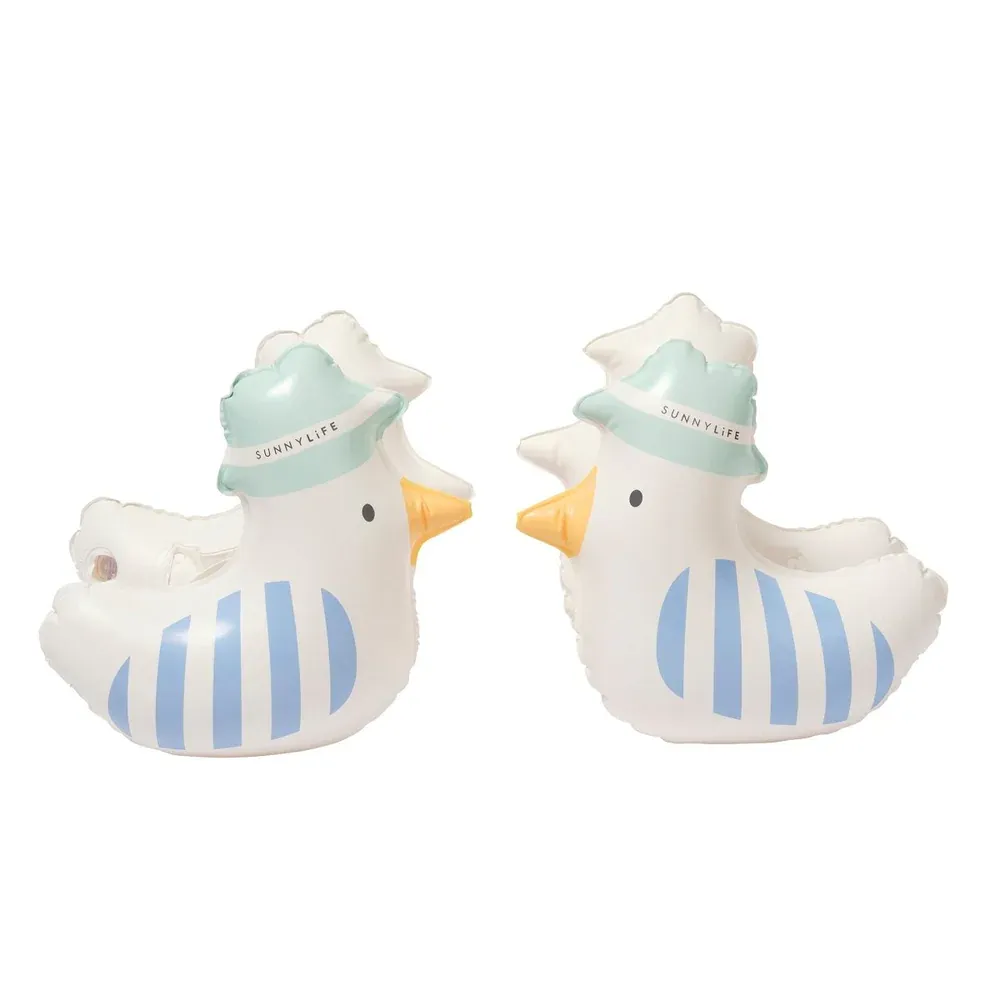 Inflatable Arm Bands - Sammy The Seagull Blue Stripe