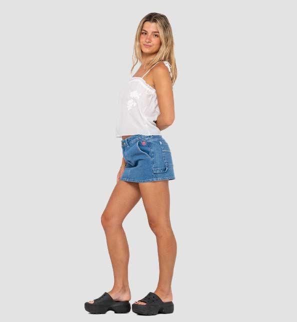 Billie Low Rise Denim Mini Skirt