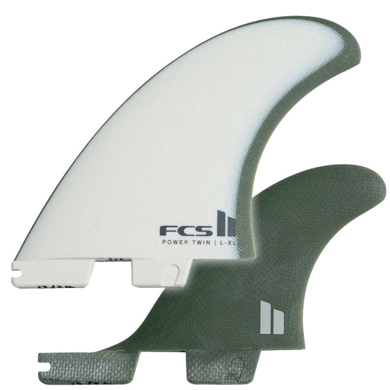 FCS II Power Twin+1 PG S-M Natural/Alpine Retail Fins