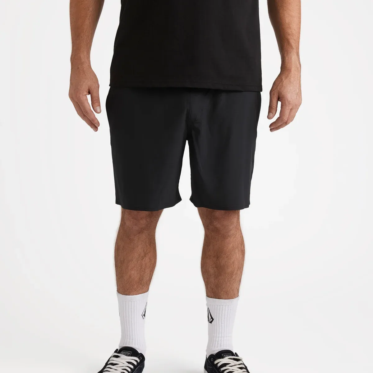 Sparklestone Elastic Waist Short, Color: Antique Black, Size: S