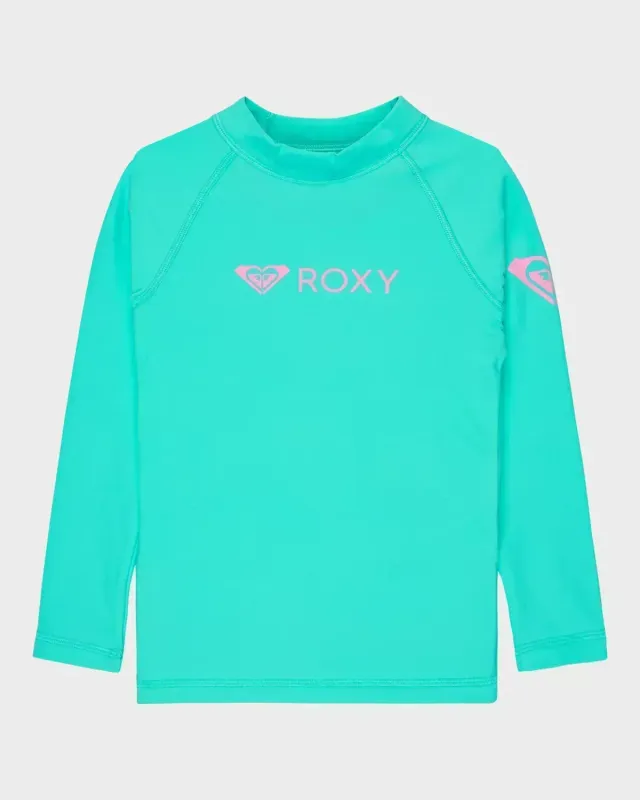 Girls 2-7 ROXY Heater Long Sleeve UPF 50 Rash Vest
