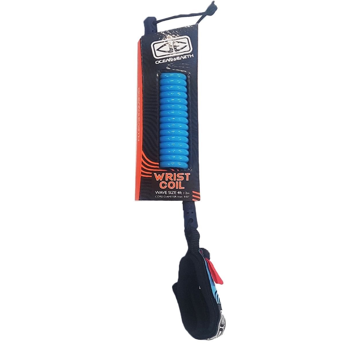 Basic coiled bodyboard cord
