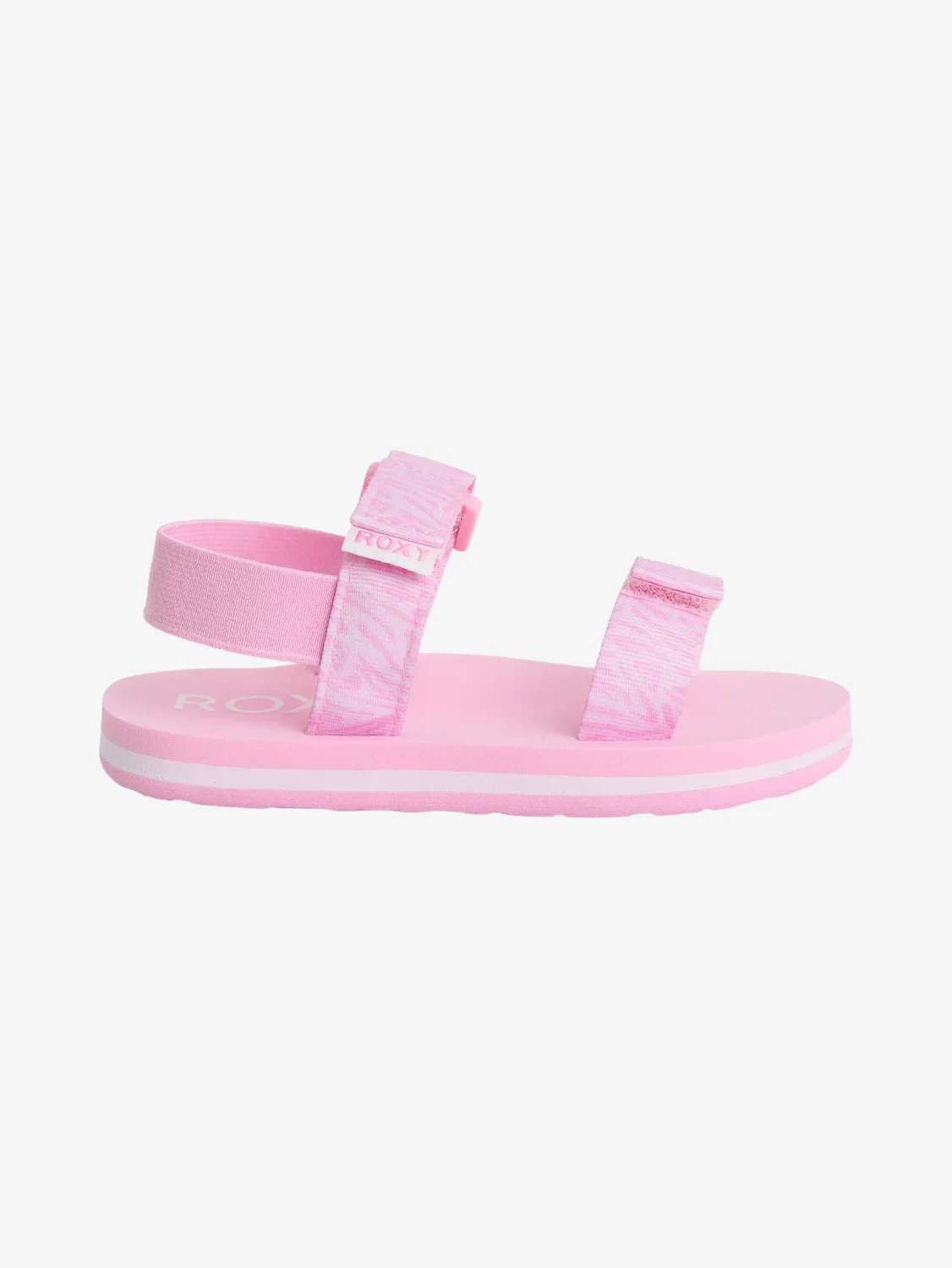Girls 5-11 Tw Roxy Cage Slides, Color: Bonbon, Size: 5