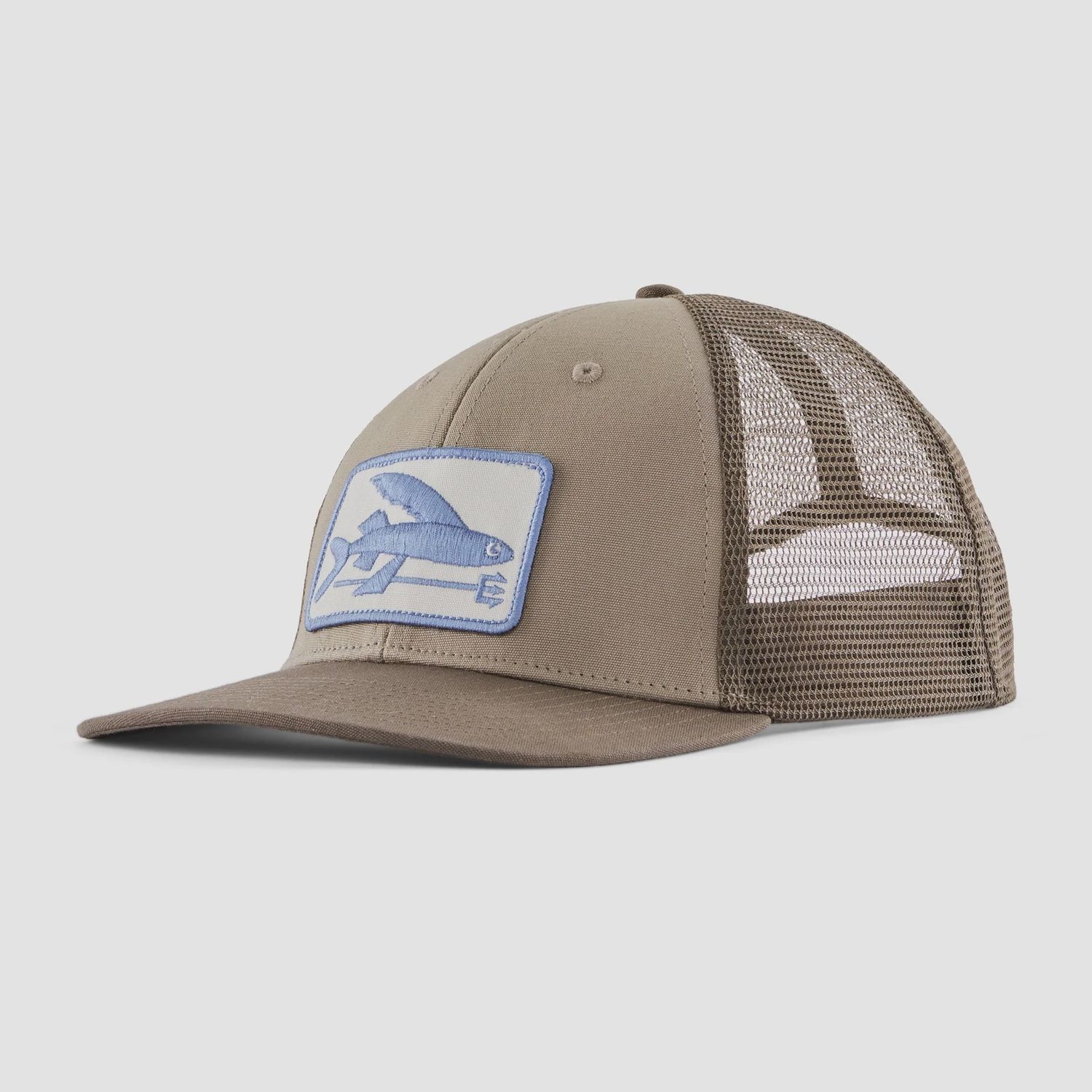 Flying Fish LoPro Trucker Hat, Color: Marlow brown
