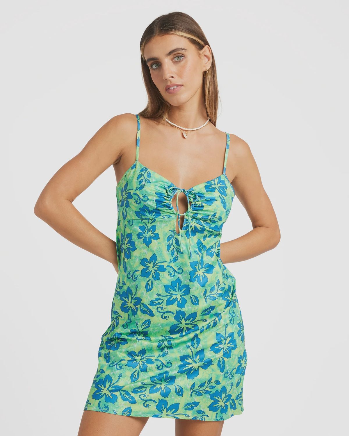 Womens Lime Crush Mini Dress