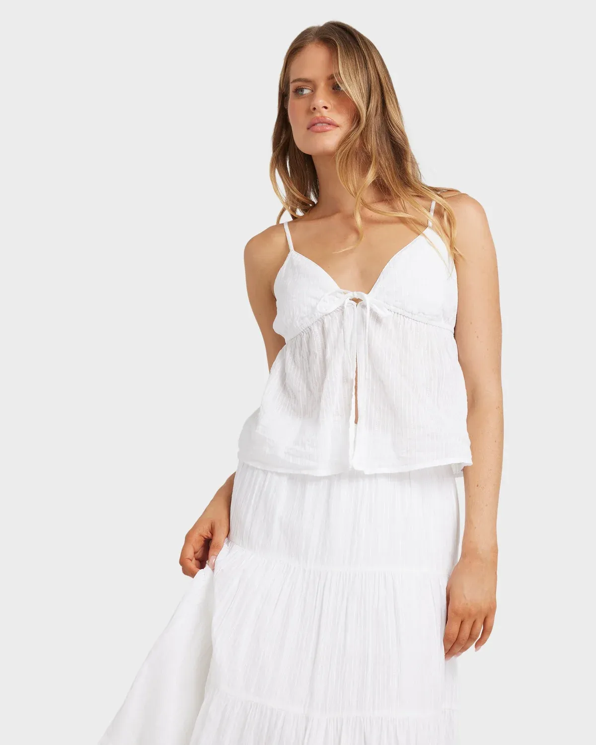 Womens High Tides Cami Top, Color: White, Size: XS6