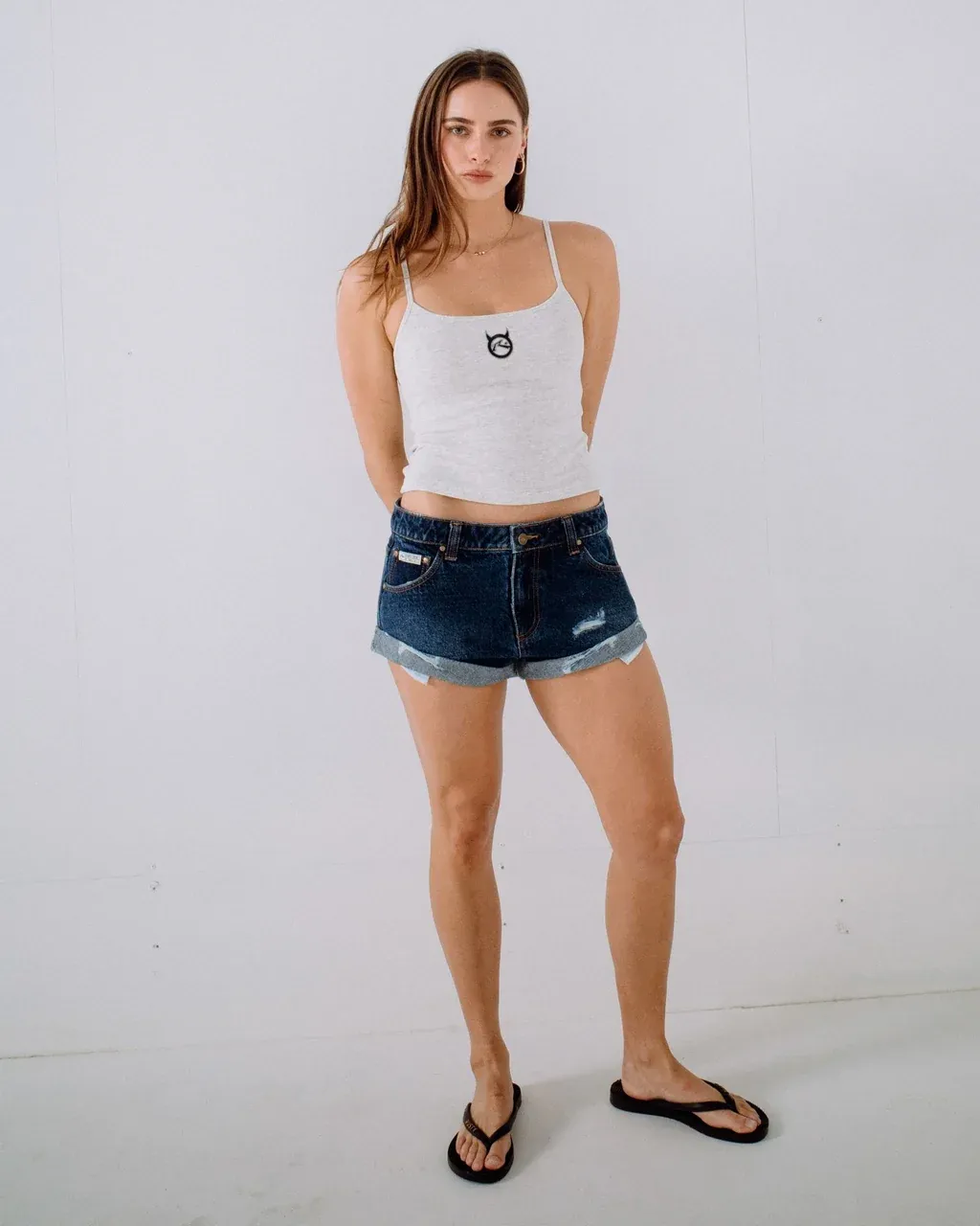 Pheonix Low Rise Mini Denim Short