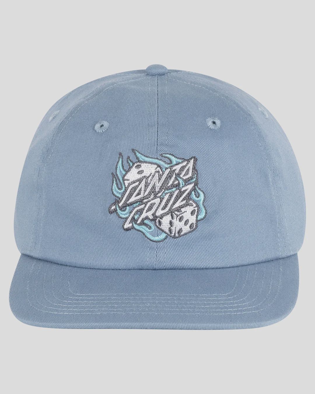 Flaming Dice Dot Men's Strapback Cap