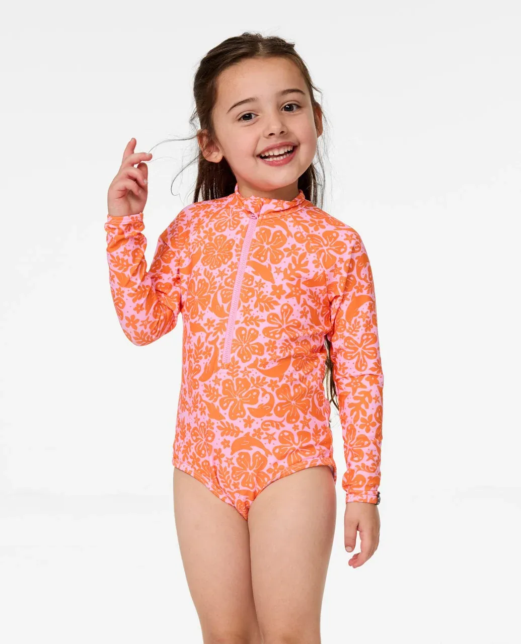 Sun And Swell Long Sleeve Surfsuit - Kids
