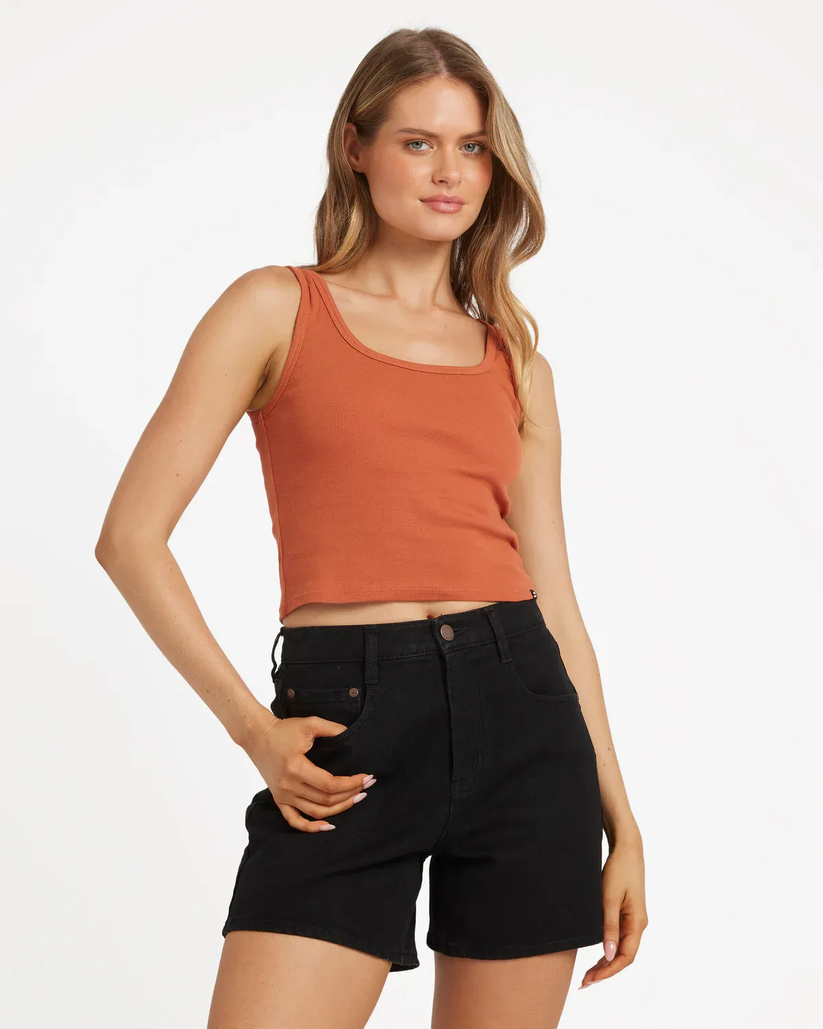 Womens Goddess Knit Tank Top, Color: Sedona, Size: XS6
