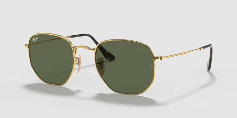 Hexagon - Arista Gold Frame G-15 Green Lenses