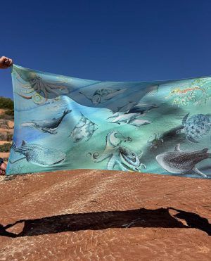 Ocean Life Art Sarong
