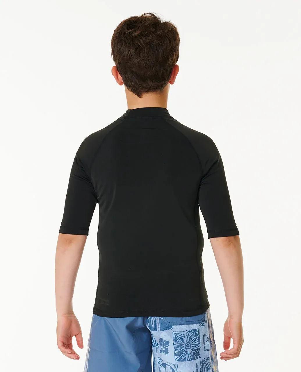 Icons UV Brushed Short Sleeve Rash Vest - Boys (8-16 years)