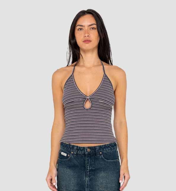 Emma Cut Out Halter Neck Top