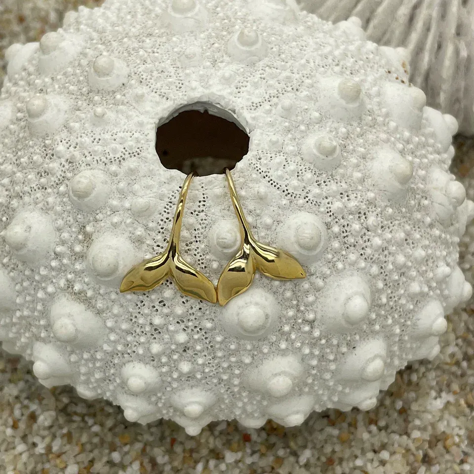 Whale Tail Hook Earring