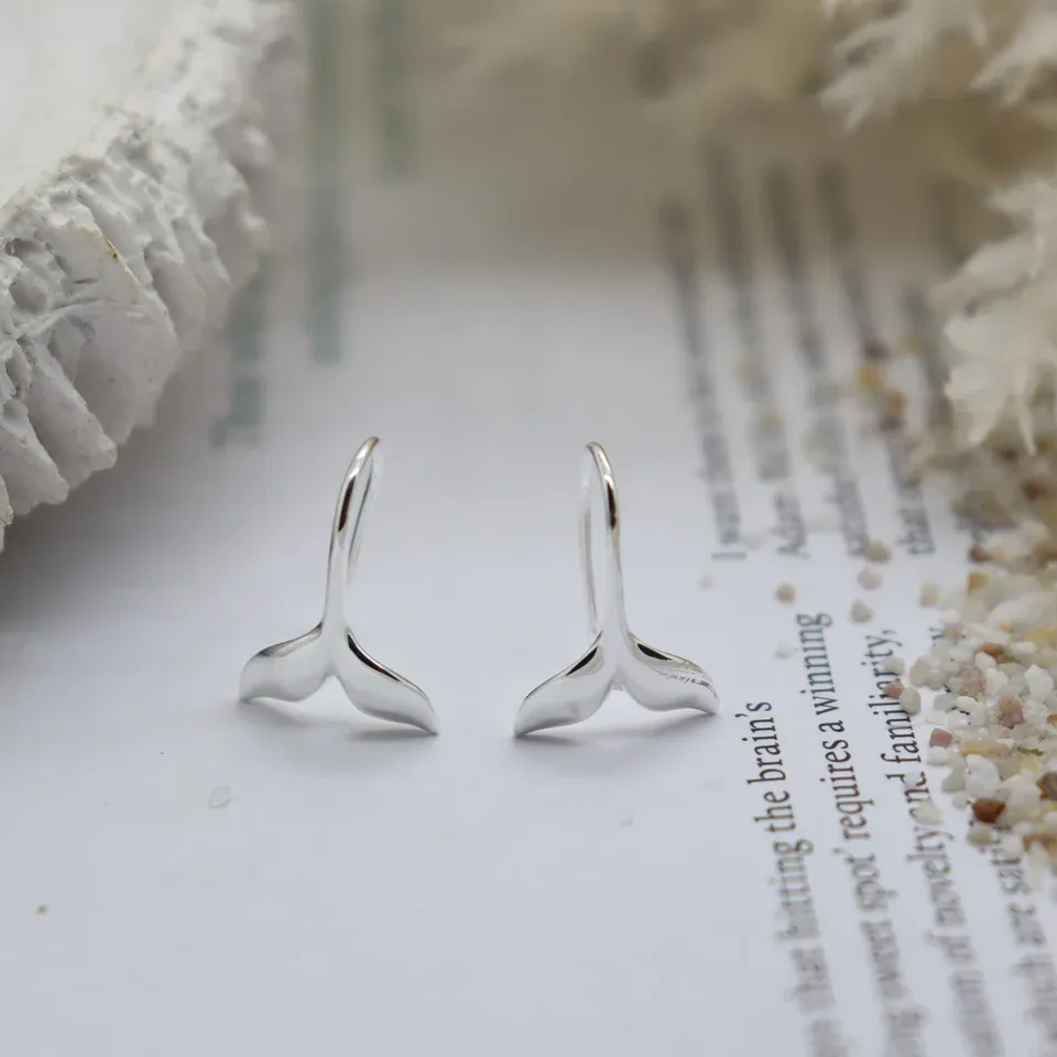 Whale Tail Hook Earring