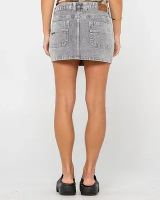 Mavericks Low Rise Mini Denim Skirt