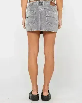 Mavericks Low Rise Mini Denim Skirt