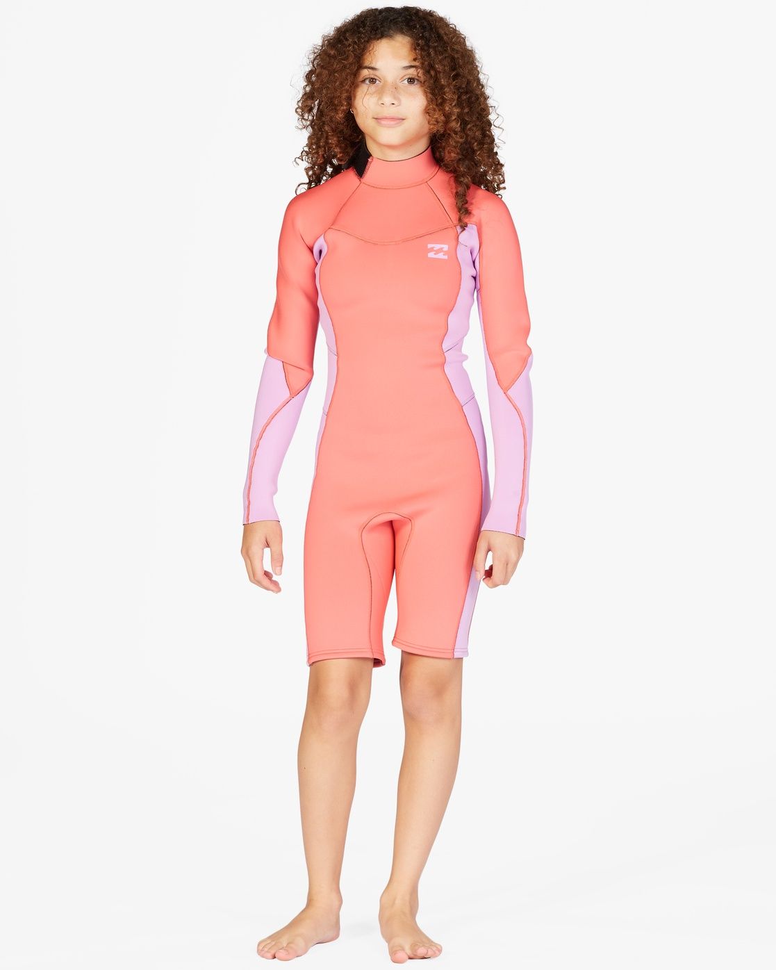 202 Teen Girls Synergy Back Zip LS Springsuit