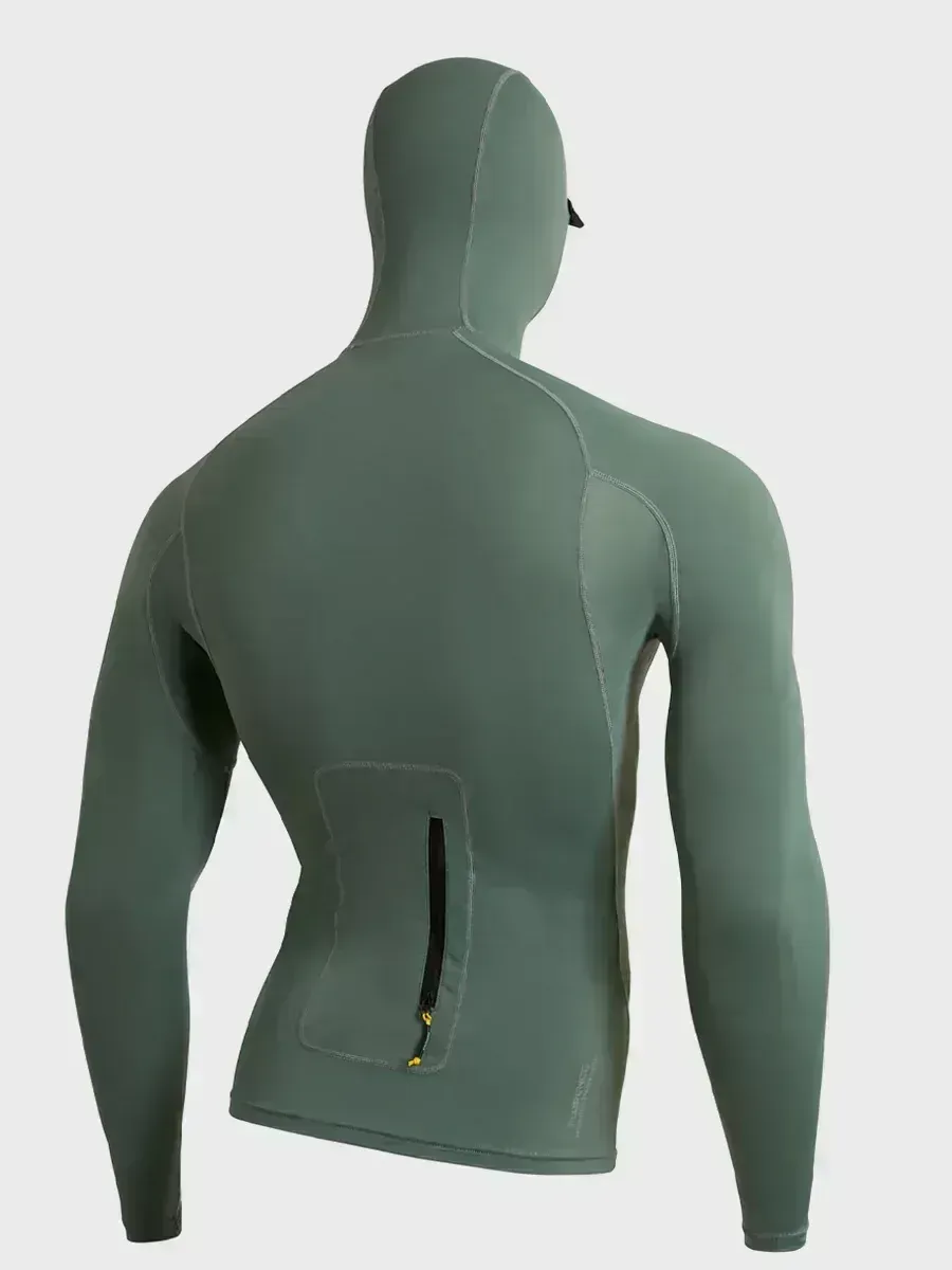 Long Sleeve Utility Pocket Hooded Rashguard