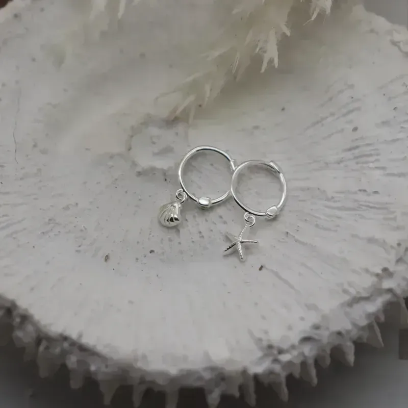 Ocean Huggie Earrings