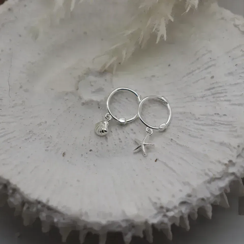 Ocean Huggie Earrings
