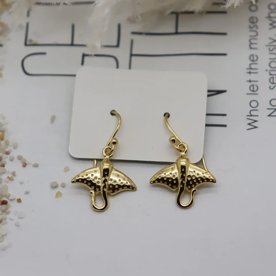 Stingray Drop Earrings