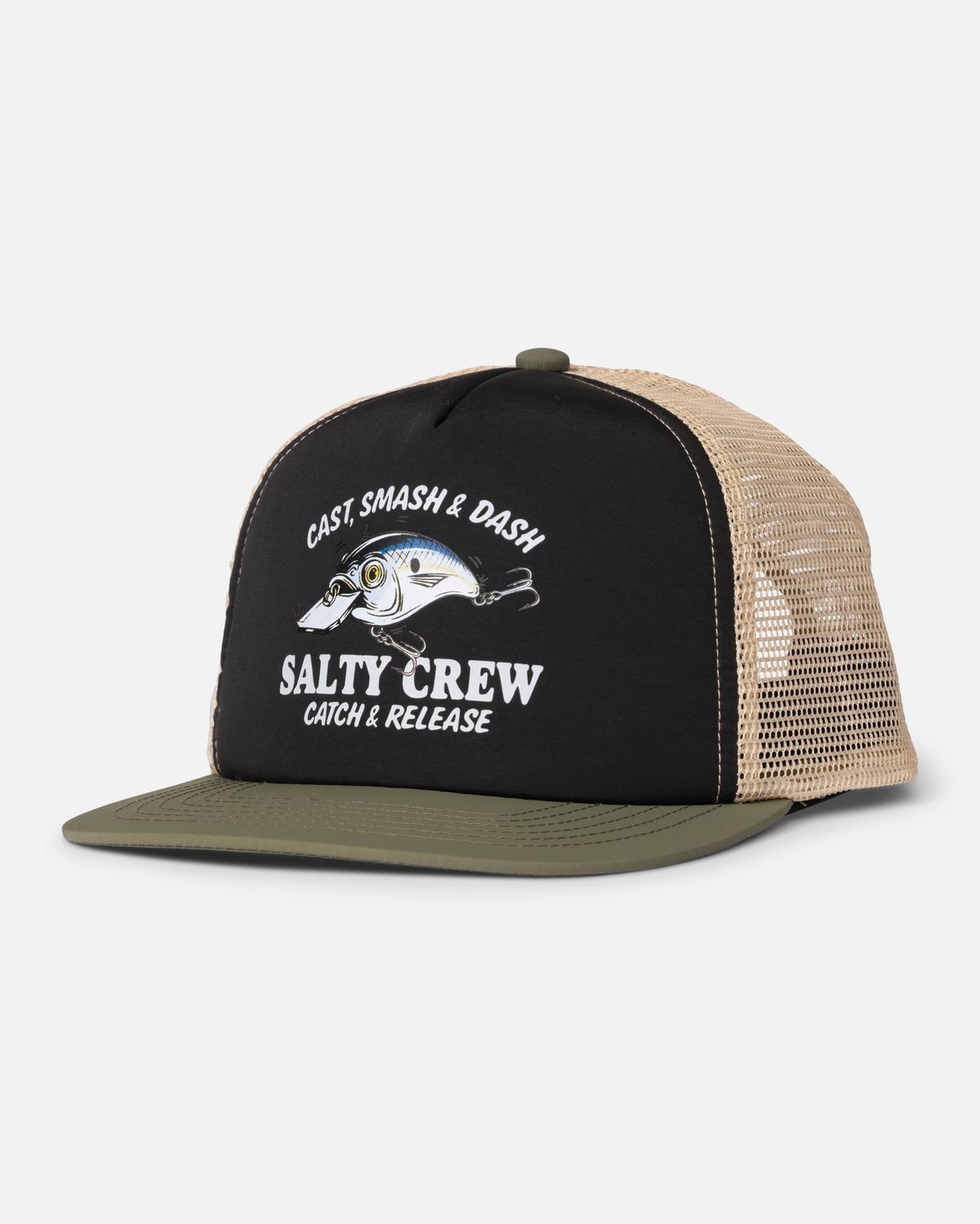 Good Times Boys Trucker, Color: Black/Olive