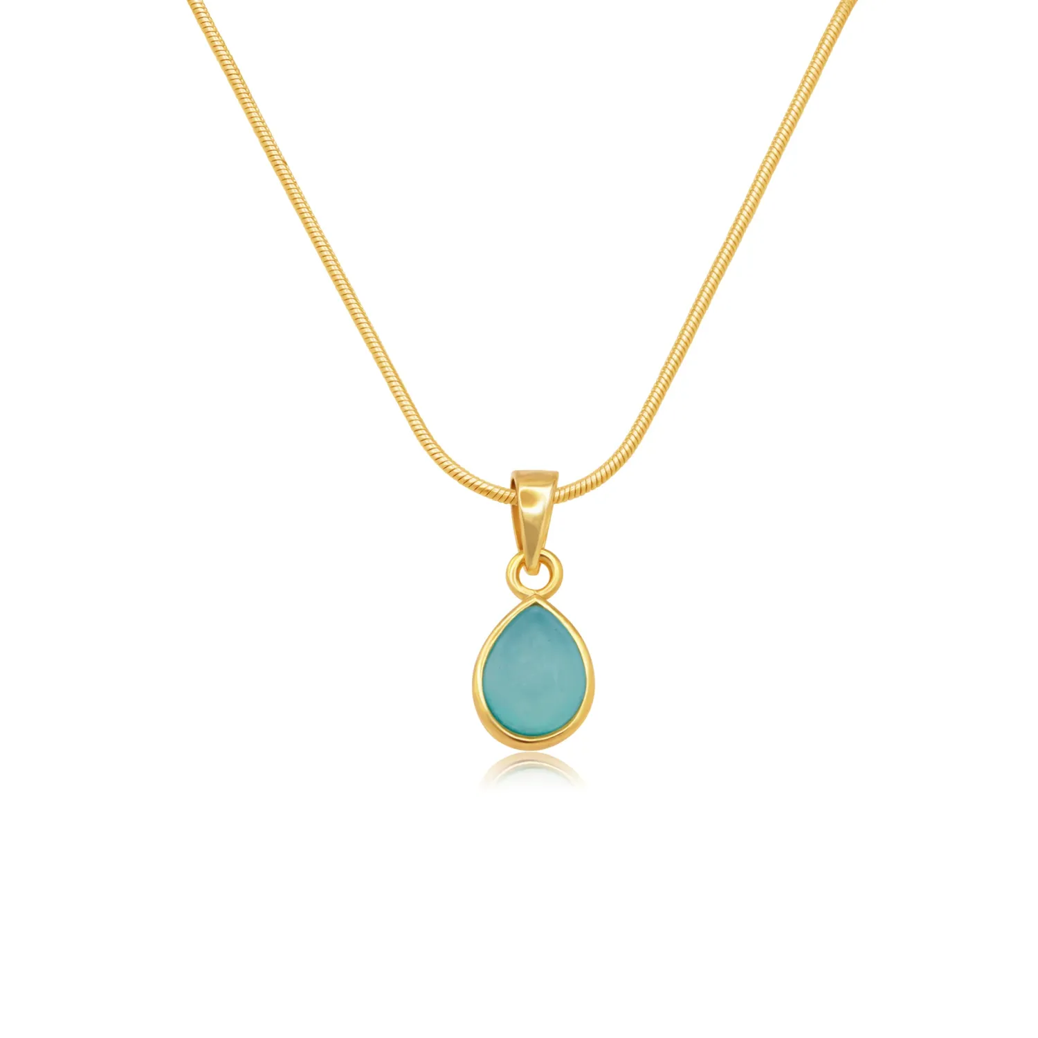 Tallulah Necklace, Chain: Snake, Color: Gold