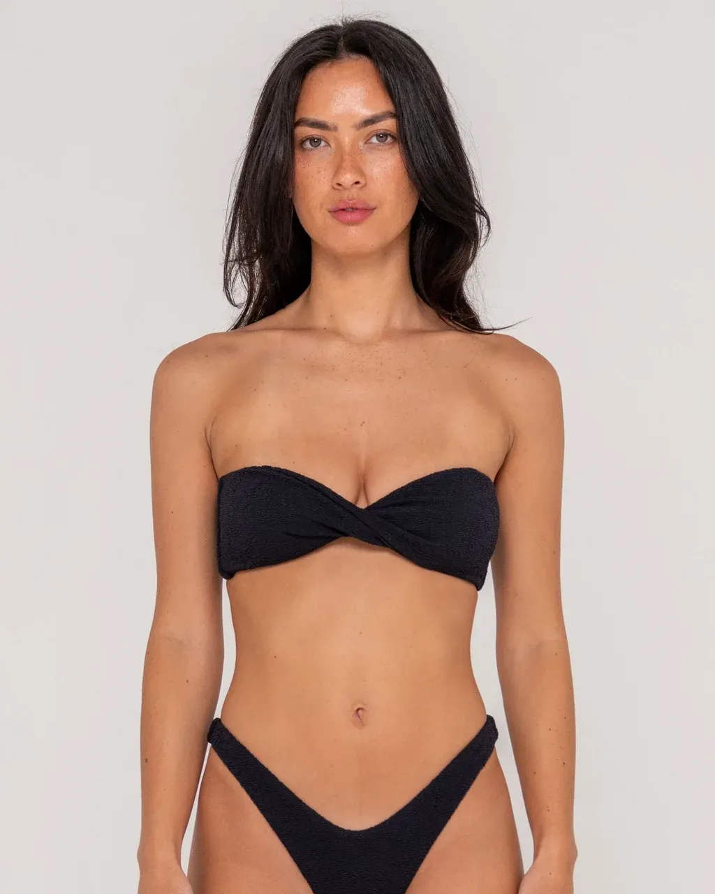 Sandalwood Twist Bandeau Bikini Top