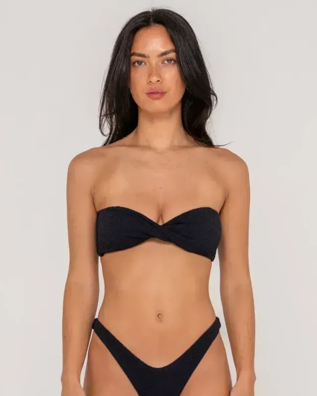 Sandalwood Twist Bandeau Bikini Top