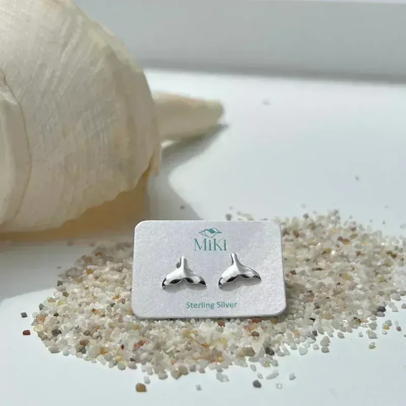 Whale Tail Studs