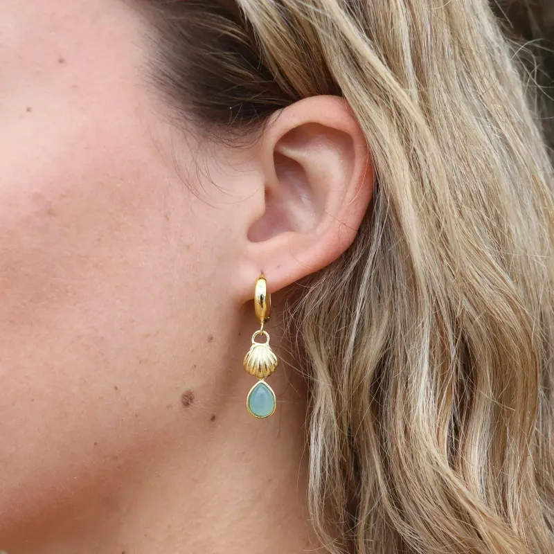 Arie Chalcedony Blue Drop