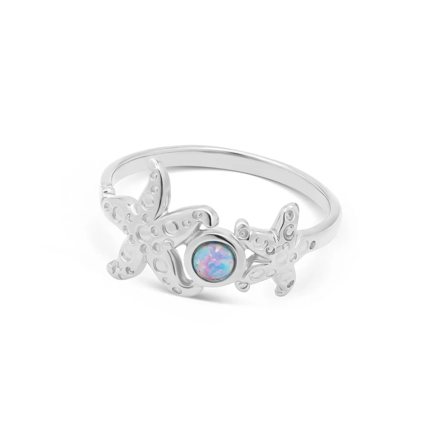 Seastar Ring, Color: Silver, Size: 6