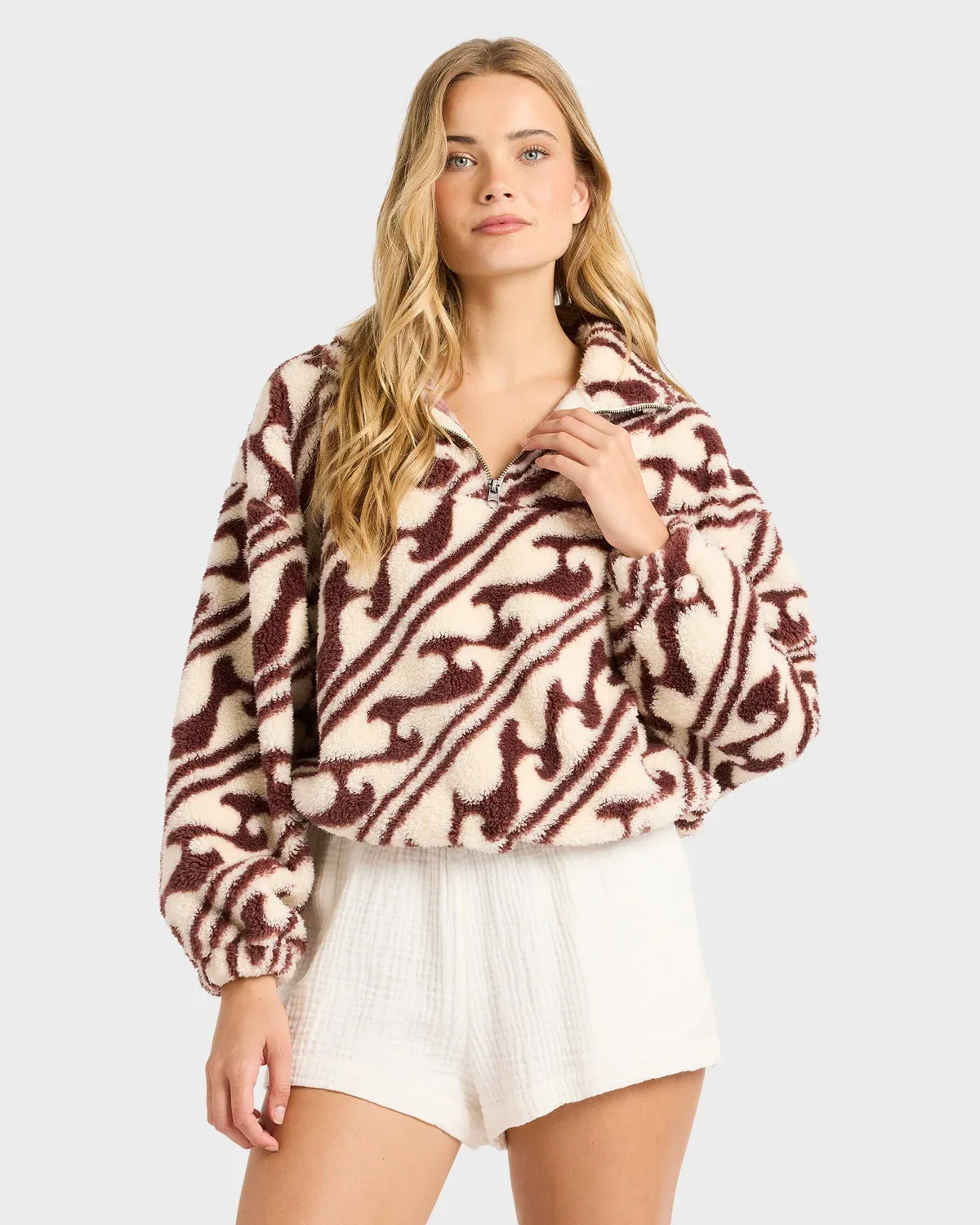 Womens Dark Wave Half Zip Pullover