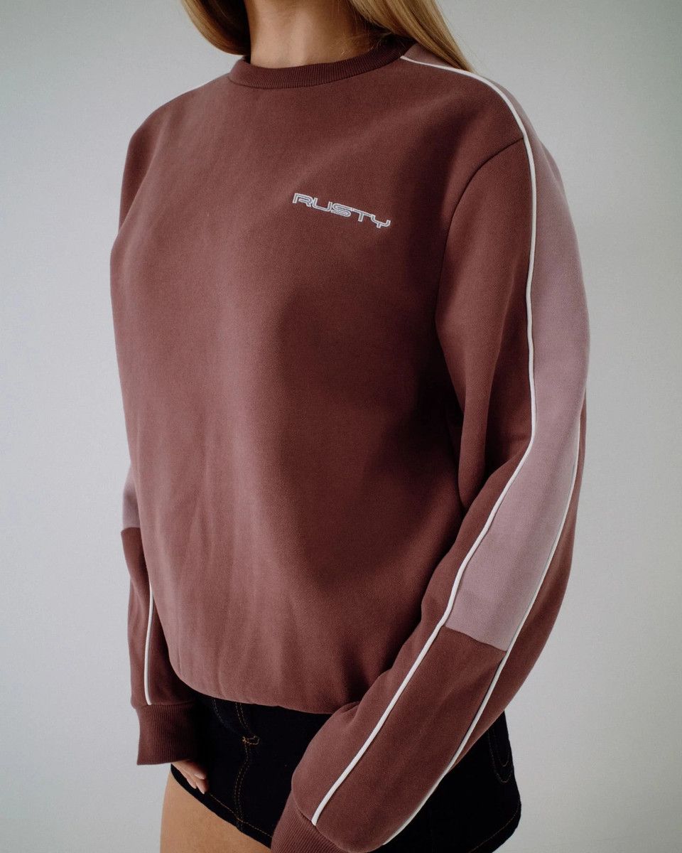 Two Timer Panelled Crew Fleece