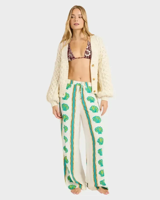 Womens Coastal Crush Elastic Pants