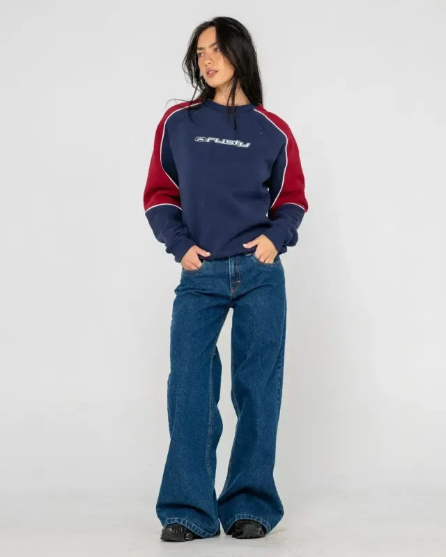 South Of The River Oversized Crew Fleece