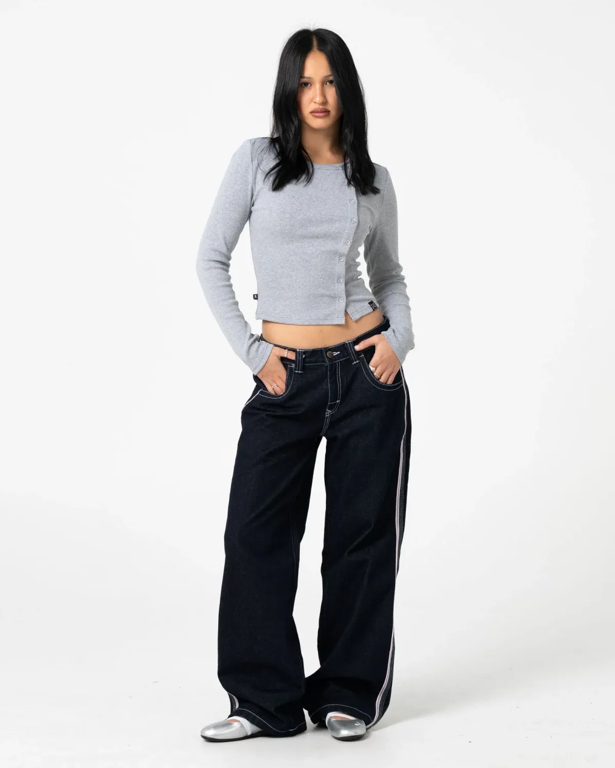 Flip Mommy Low Rise Baggy Jean