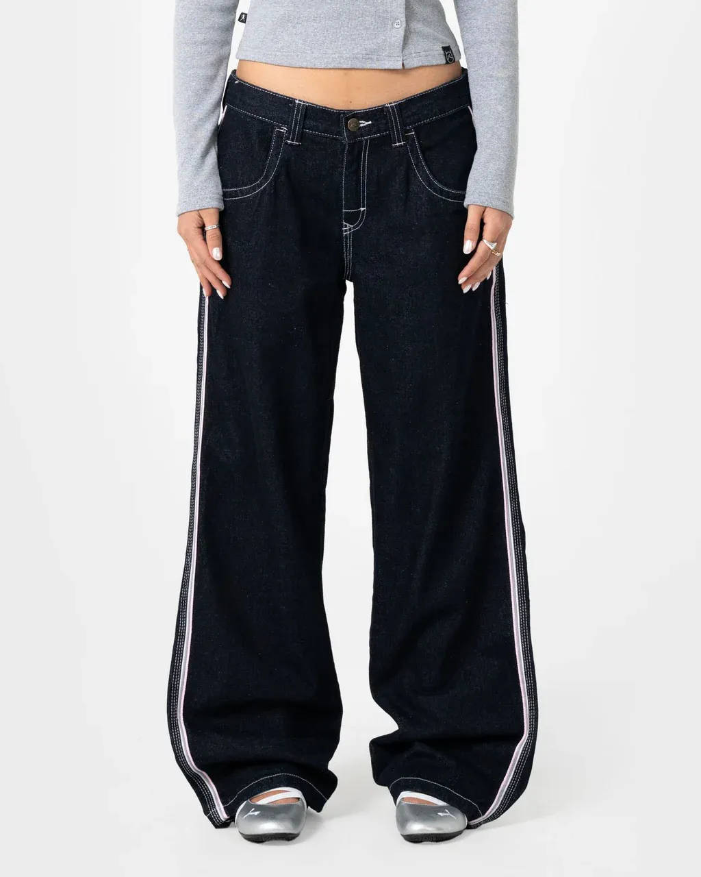 Flip Mommy Low Rise Baggy Jean