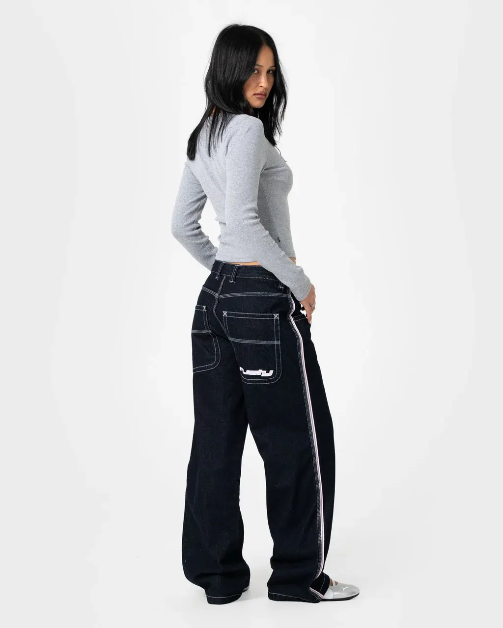 Flip Mommy Low Rise Baggy Jean