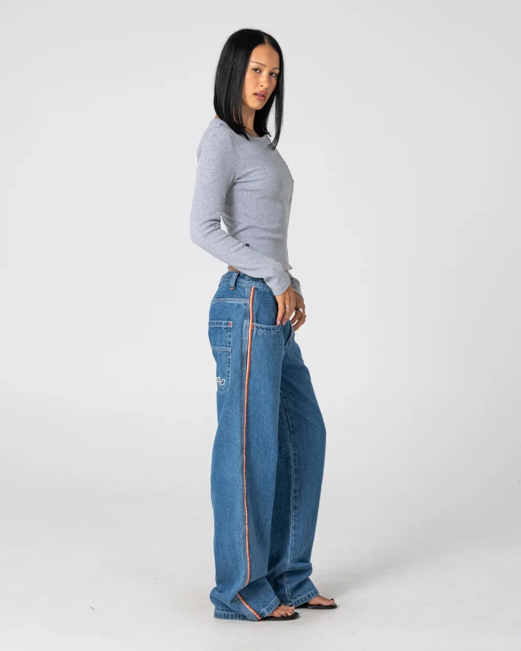 Flip Mommy Low Rise Baggy Jean