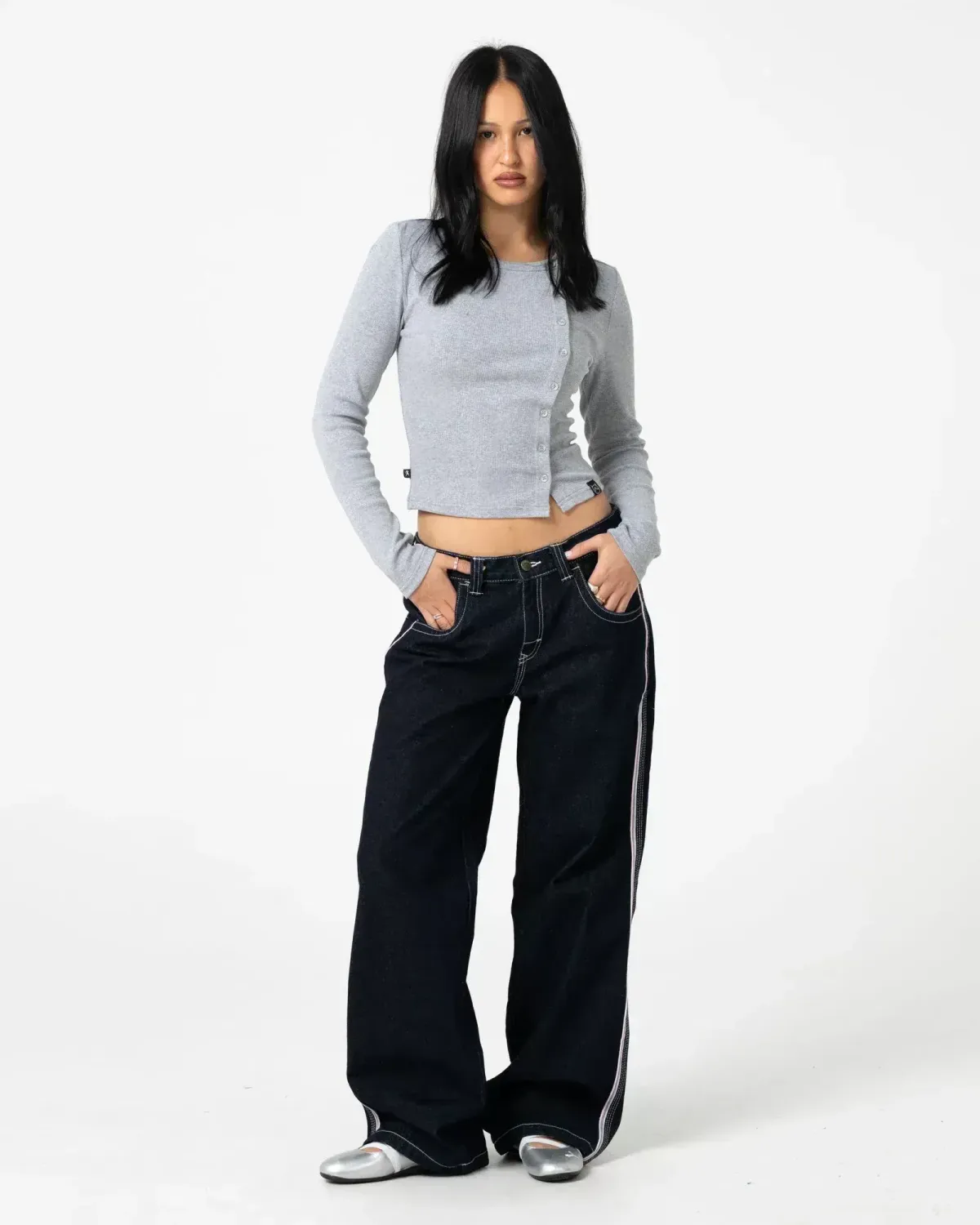Flip Mommy Low Rise Baggy Jean