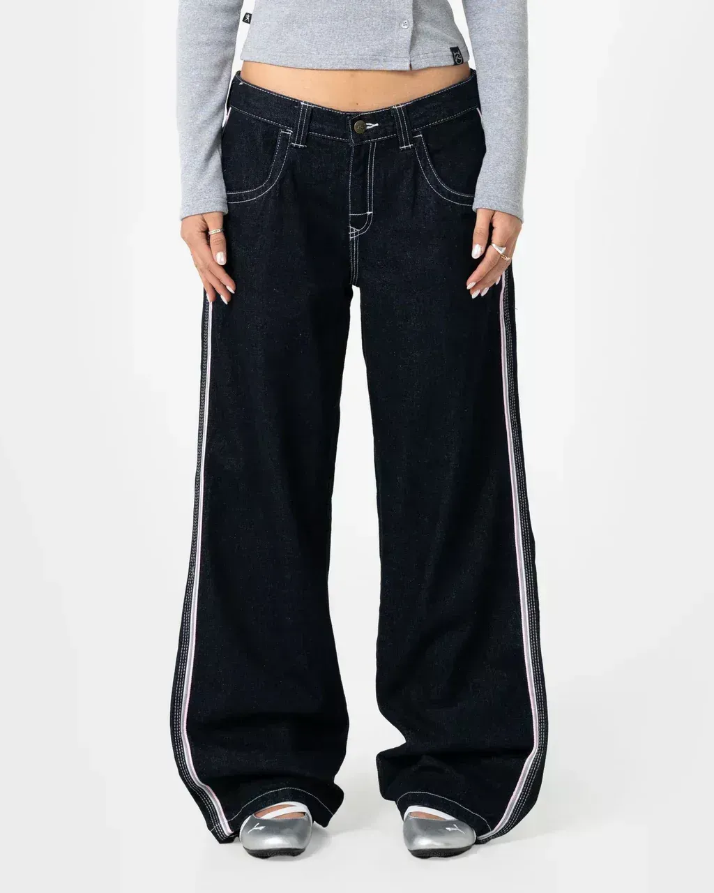 Flip Mommy Low Rise Baggy Jean