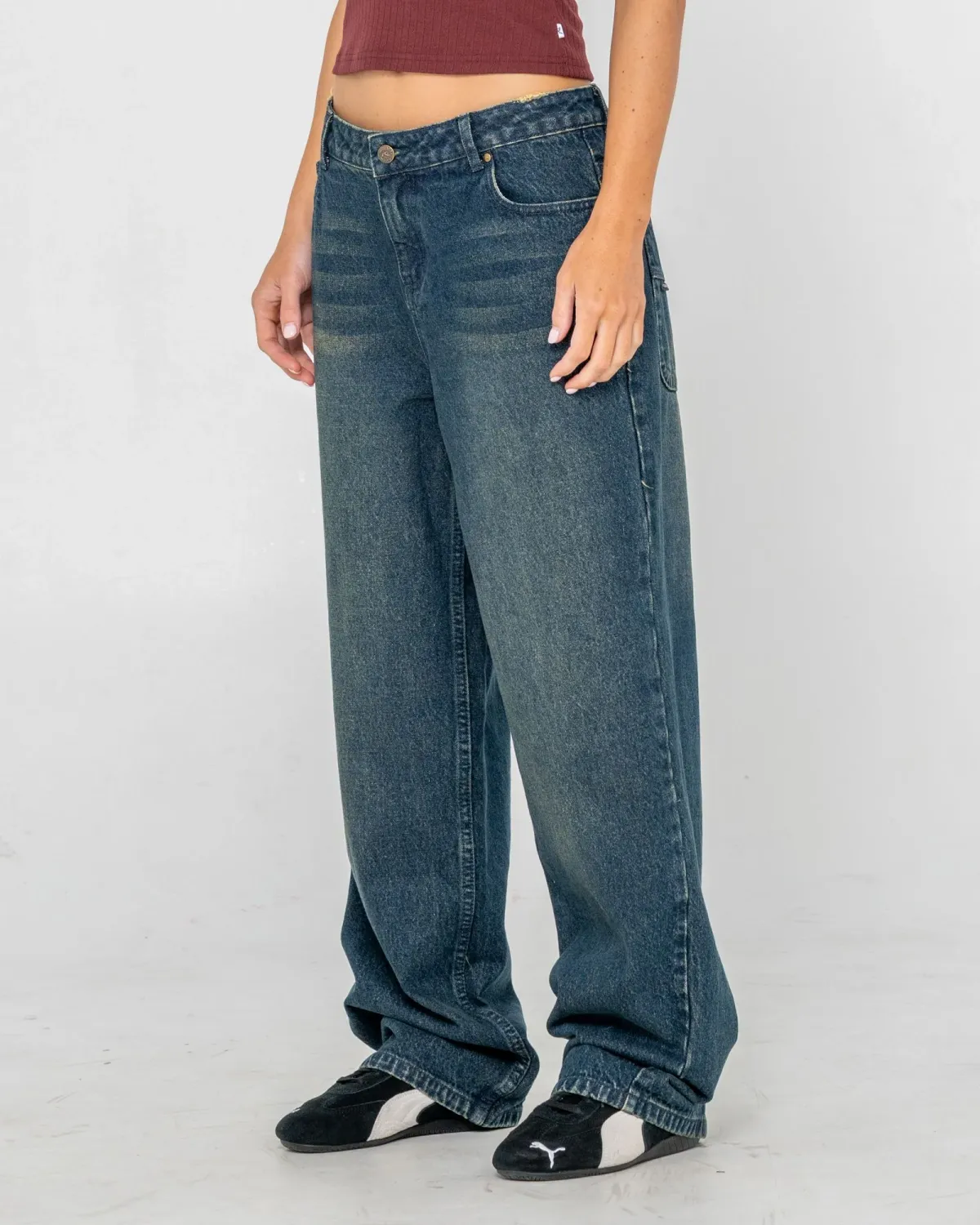 Roxanne Baggy Low Rise Jeans