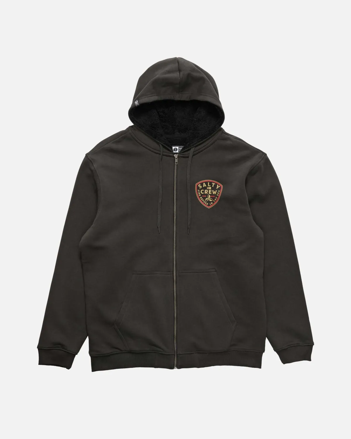 Rotor Fleece Lined Zip Through Fleece Hood
