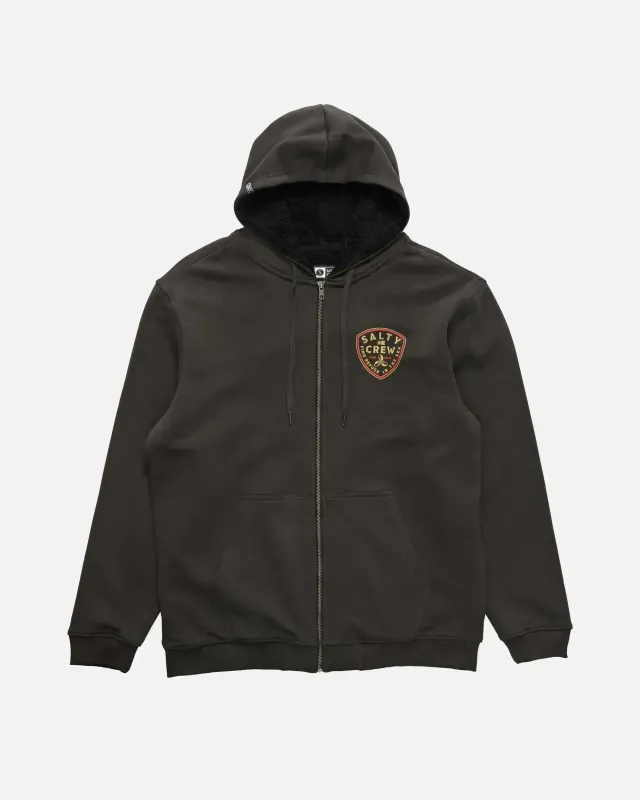 Rotor Fleece Lined Zip Through Fleece Hood