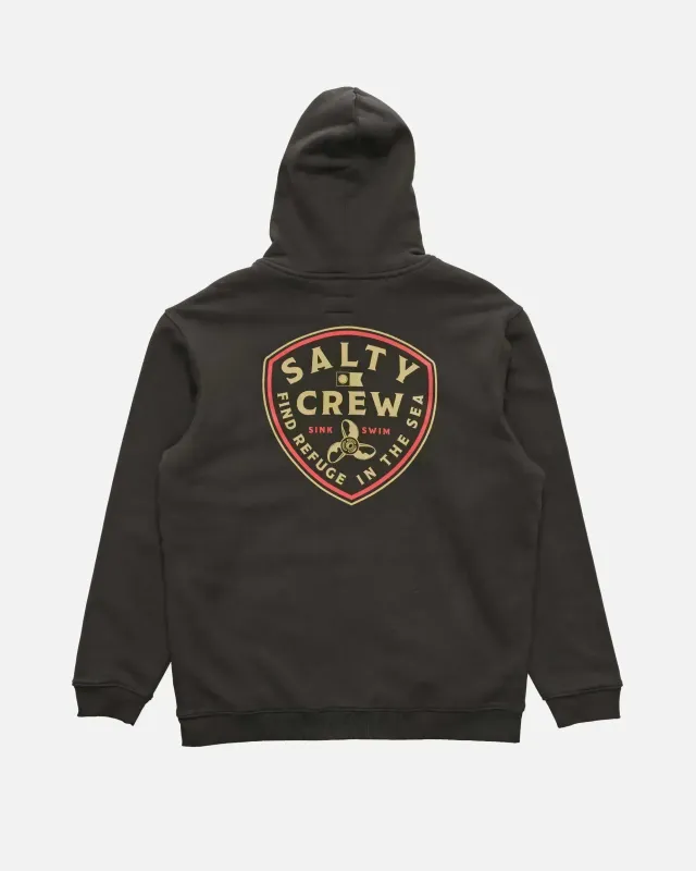 Rotor Fleece Lined Zip Through Fleece Hood